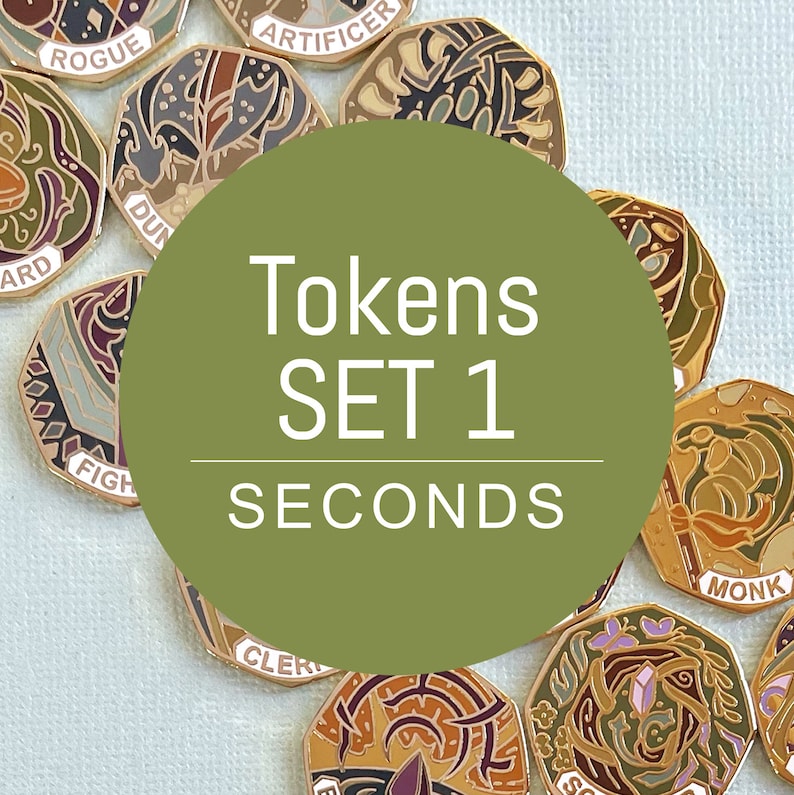 Tokens in Gold, SECONDS Grade, Set 1 image 1