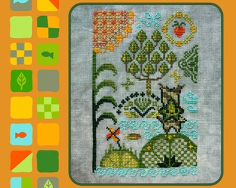 Summer Seeds Counted Cross Stitch Pattern - DIGITAL