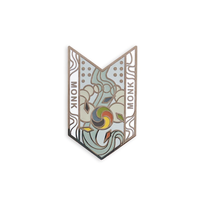 Monk Character Builder Series Hard enamel pin image 1