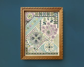 Eye of the Beholder Counted Cross Stitch Pattern - Fantasy Sampler Pattern - DIGITAL
