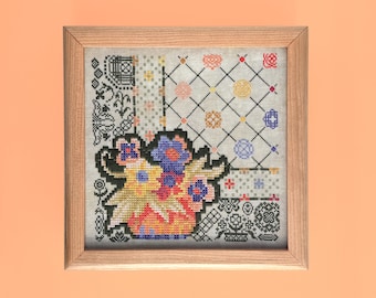 Linoleum Rug Counted Cross Stitch Pattern - DIGITAL
