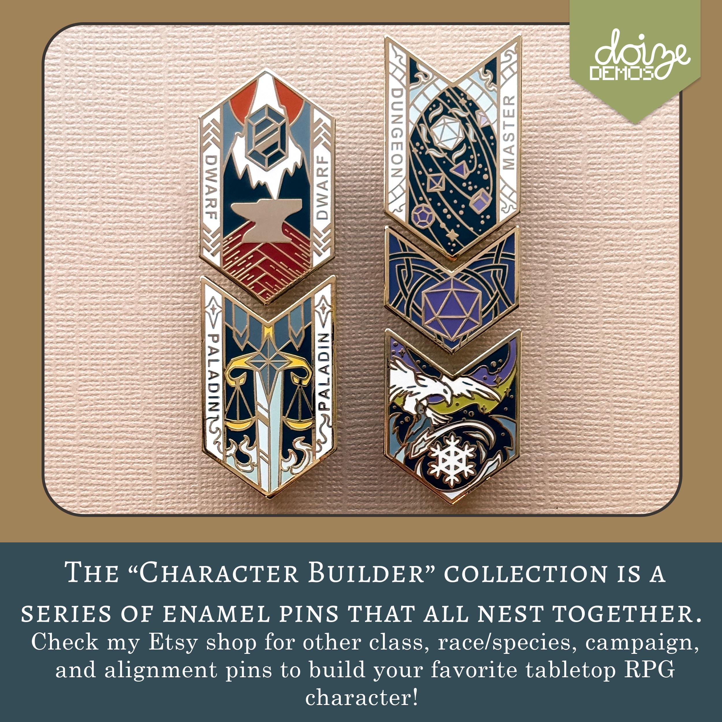 DND 5E Character Class Enamel Pins Set - 15 PC Dungeons & Dragons RPG Badges Collection