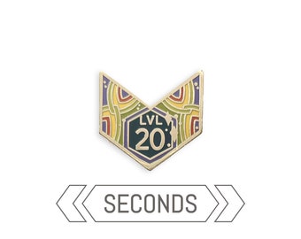 SECONDS Level 20 Chevron (prismatic) - Character Builder Series - Hard enamel pin