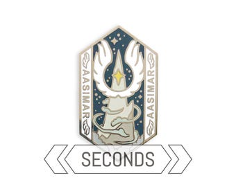 Aasimar (SEGUNDOS) - Serie Creador de Personajes - Pin de esmalte duro