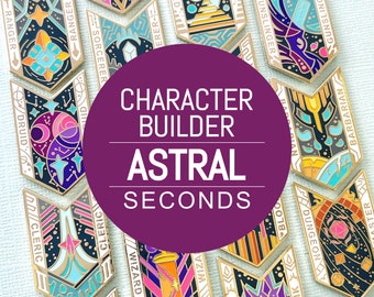 SECONDS Character Builder: Astral Pins