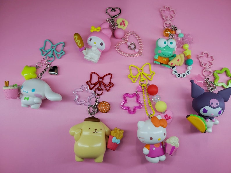 Hello Kitty & Friends Figurine Keychain / Kawaii Accessories Etsy