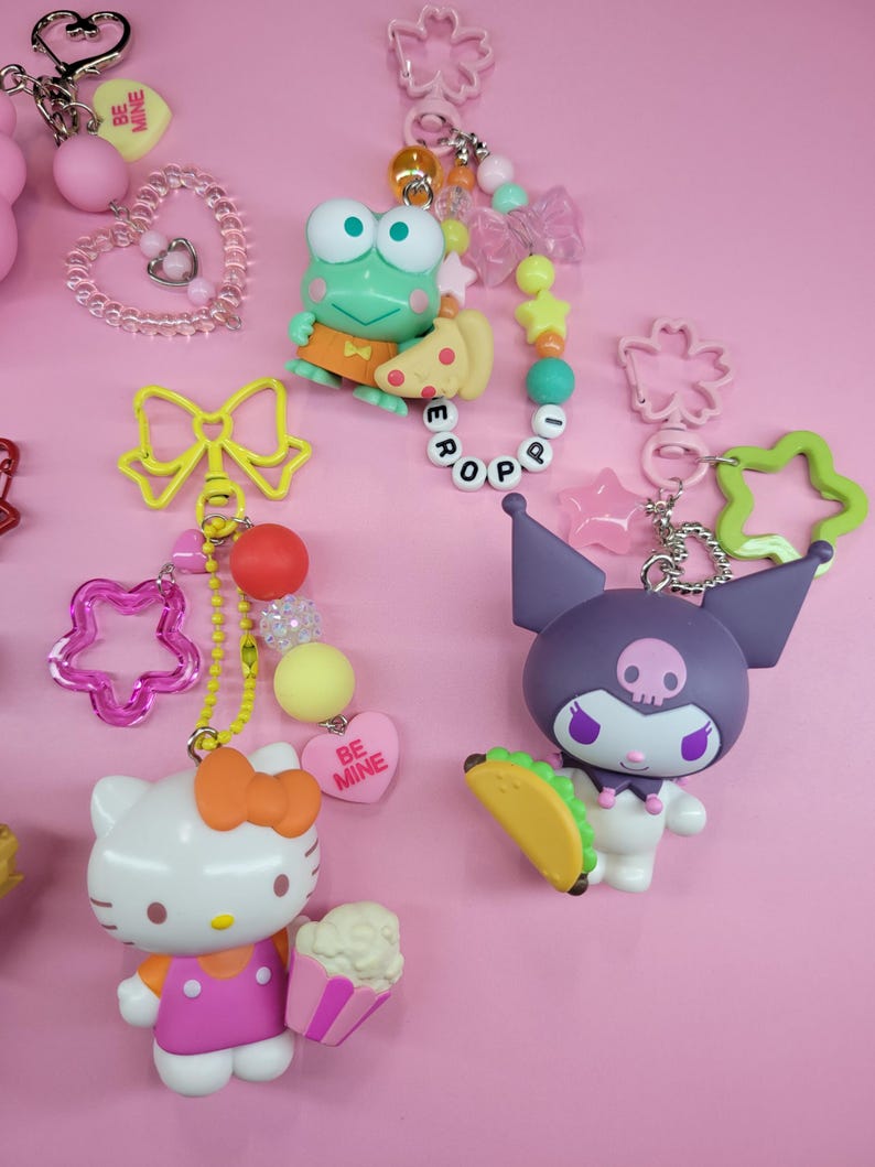 Hello Kitty & Friends Figurine Keychain / Kawaii Accessories Etsy