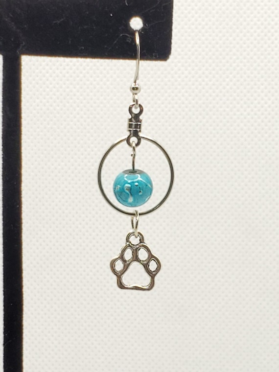 Orecchini in Argento 925‰ zaffiri blu di sintesi Perle Piena Perlagione 8½x9mm