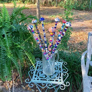 Garden Wands 18&quot; Beaded Plant Stakes