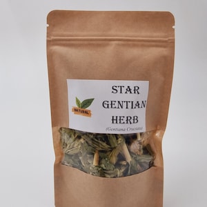 STAR GENTIAN Herb ORGANIC Bulk Tea, Gentiana Cruciata L Herba /Available qty from 1oz-4lbs/ Premium Grade | Herbal