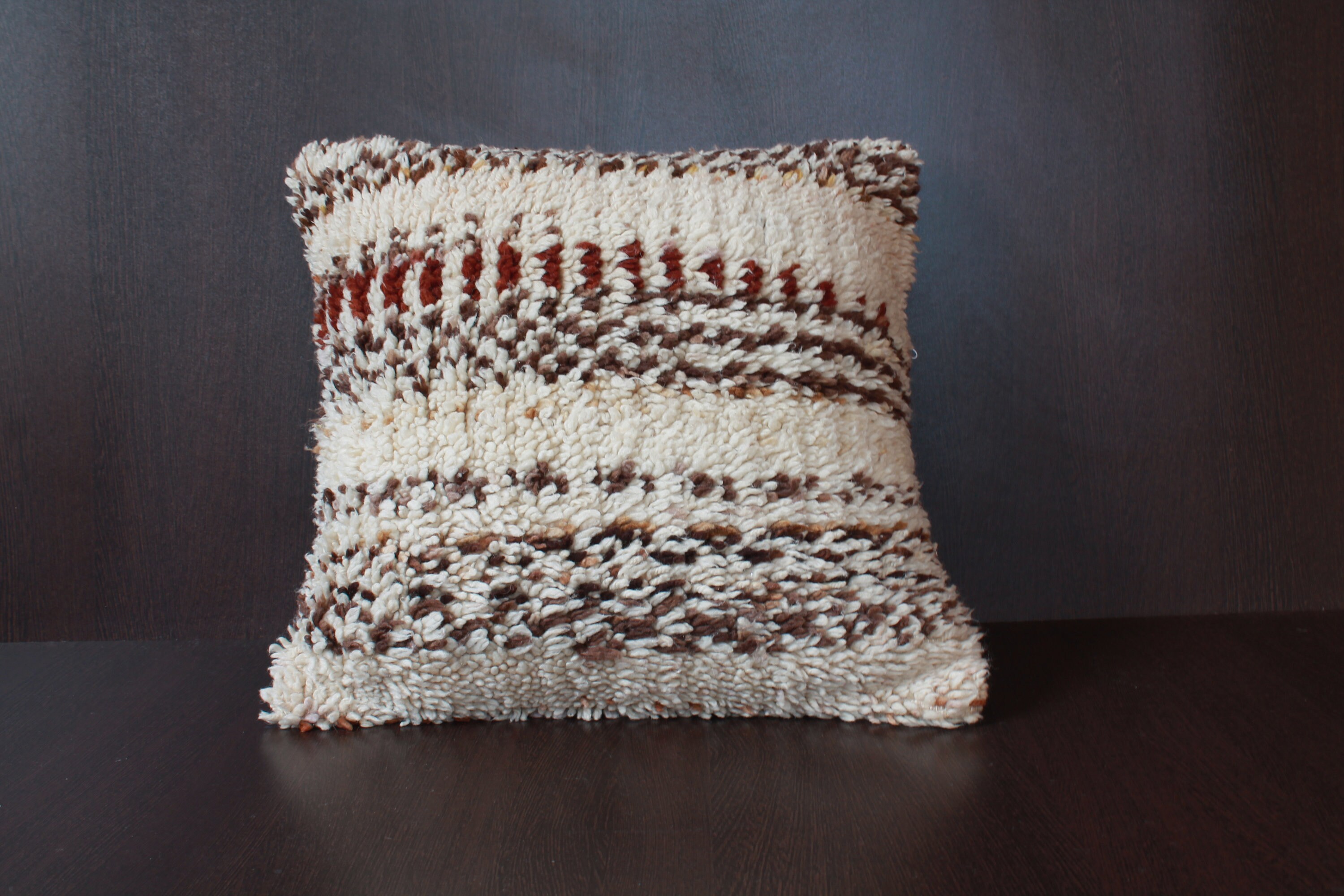 Throw Pillow Shag Pillow Shaggy Pillow Decorative Kilim | Etsy