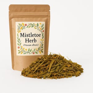 Herbe de gui | Gui | Thé au gui - Tisane pure | Tisane au gui (Visci Herba) de qualité supérieure | À base de plantes