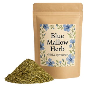 Blue Mallow Herb | Organic | Tea | Malva Sylvestris Premium Grade | Herbal