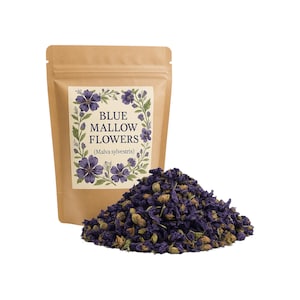 Blue Mallow Flowers | Tea | Malva Sylvestris Premium Grade | Herbal