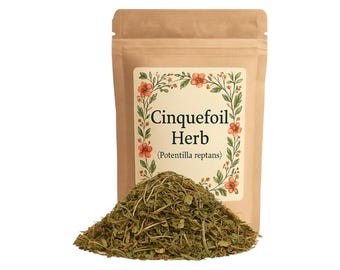 Cinquefoil Herb | Wildcrafted  | Potentilla Reptans Premium Grade | Herbal