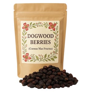 Ddogwood berries / Cornelian Cherry/ Premium Quality / Cornus mas DOGWOOD Berries  ORGANIC Bulk Herb, Cornus Mas Fructus