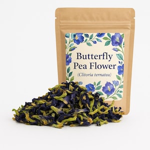Butterfly Pea Flower Powder or  Whole | Tea |  Clitoria Ternatea Premium Grade | Herbal
