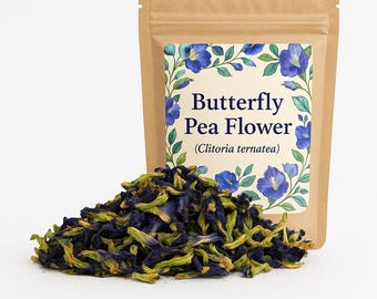 Butterfly Pea Flower Powder or  Whole | Tea |  Clitoria Ternatea Premium Grade | Herbal