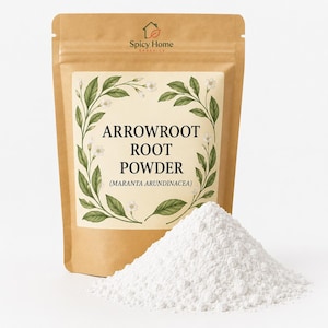 Arrowroot Poeder, Maranta Arundinacea, Gedroogde kruiden, Kruidenthee, Kruidenproducten, Bulkkruid,