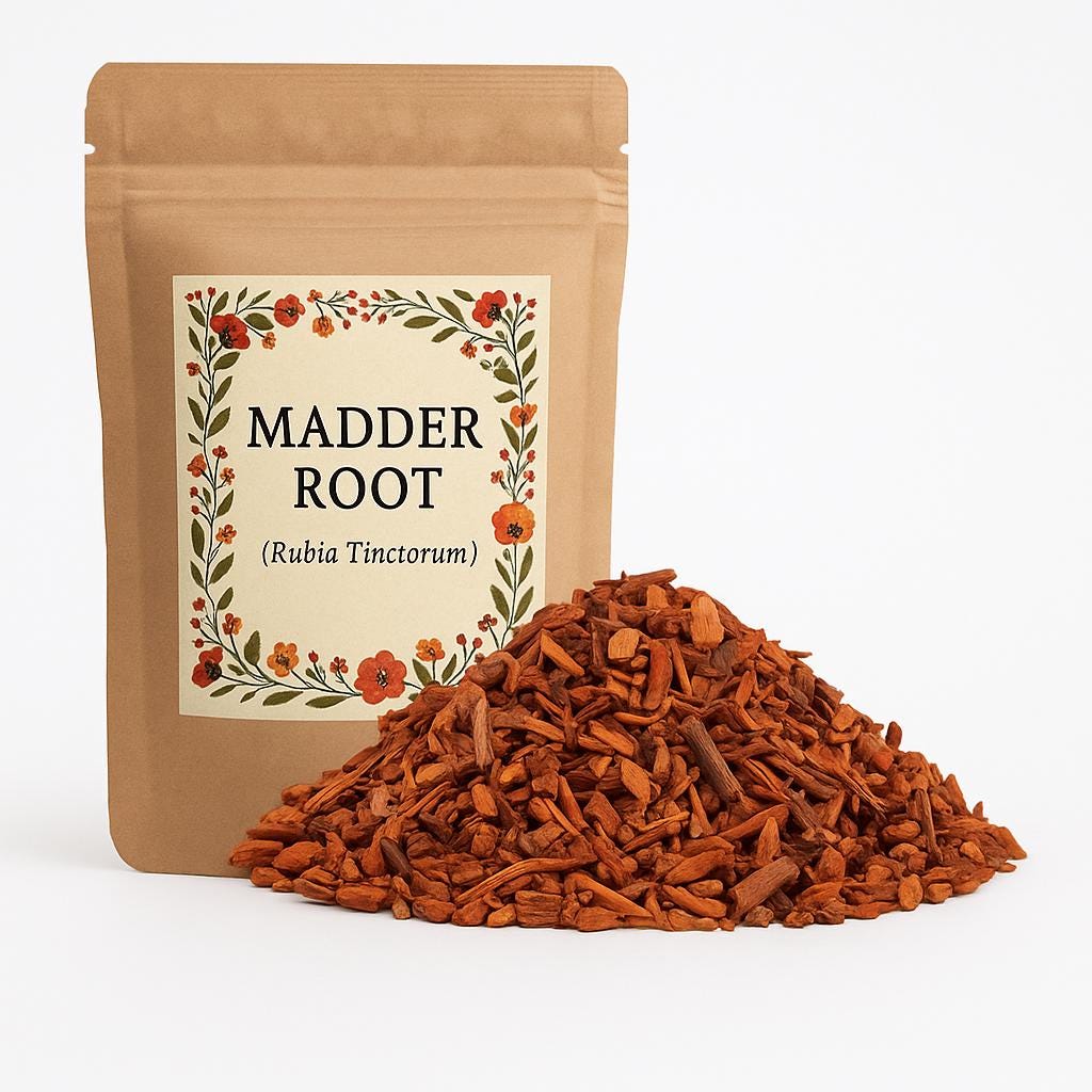 M*y様 5y Sweetheart Top Madder Root Patch Madder Root - Cuts or Powder - Natural Dyes - Rubia Tinctorum