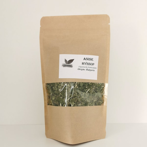 Organic Anise Hyssop | Anise Hyssop | Anise Hyssop Herb | Anise Hyssop Tea |  Licorice Mint | Agastache foeniculum