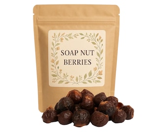 Soap Nuts | Soap Berries | Sapindus saponaria | Natural Laundry Detergent and Softener Premium Grade | Herbal