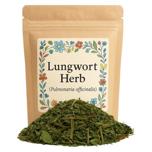 Lungwort Herb Tea | Lungwort Tea | Lungowrt Herb | Lungwort | Pulmonaria Officinalis | Common Lungwort | Our Lady’s Milk Drops