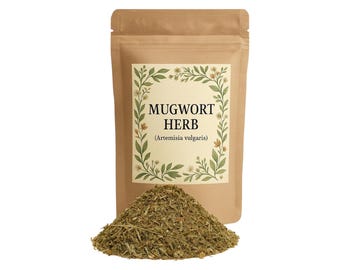 Mugwort  | Organic Mugwort Herb | Mugwort Tea | Artemisia vulgaris Premium Grade | Herbal