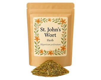 St. John's Wort Herb | Organic | Hypericum perforatum Premium Grade | Herbal