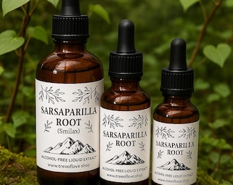 Glicerita de zarzaparrilla / Extracto de raíz de zarzaparrilla sin alcohol / Tintura / Extracto líquido de raíz de zarzaparrilla / Infusión de hierbas