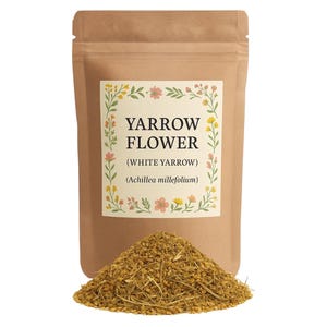 Yarrow Flowers | Wildcrafted  Yarrow | Yarrow Herb | Yarrow Tea | White Yarrow | Achillea Millefolium | Bulgaria White Yarrow | Wild crafted