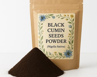 Black Cumin Seed Powder | Organic | NIGELLA SATIVA | Nigella Seeds Premium Grade | Herbal