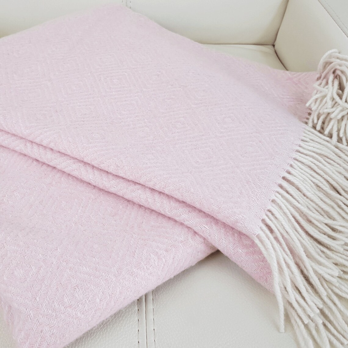 Pink Wool Blanket Throw Blankets Throw Sofa Cover Couch Etsy