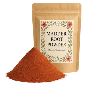 Madder Root | Cuts or Powder | Natural Dyes | Rubia Tinctorum Premium Grade | Herbal