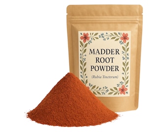 Madder Root | Cuts or Powder | Natural Dyes | Rubia Tinctorum Premium Grade | Herbal