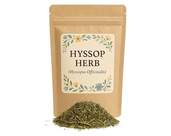 Hyssop Herb | Hyssop | Natural| Herbs Hyssop| Herb, (Hyssopus officinalis)|  Natural Herb| Botanical Premium Grade | Herbal