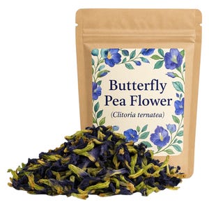 Butterfly Pea Flower  Whole or Powder | Tea |  Clitoria Ternatea Premium Grade | Herbal