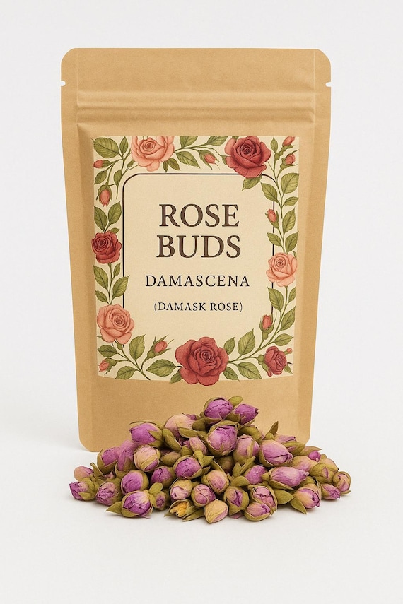 Rose Buds Tea | Whole Rose Buds Tea | Damask Rose Premium Grade