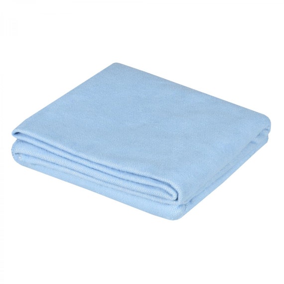 Blue Solid Cotton Blanket 7x5 Cotton Blanket Bed Blanket