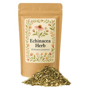 Echinacea Leaf Tea / Echinacea Herb Cut ~ Echinacea Purpurea ~ 100% Premium/ Organic Echinacea Herb/ (Echinacea angustifolia)