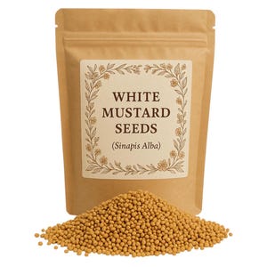 White Mustard Seeds | Organic  White Mustard Seeds | Mustard |  Sinapis Alba | Spices | Seeds, Flavorful | Cooking | Specialty
