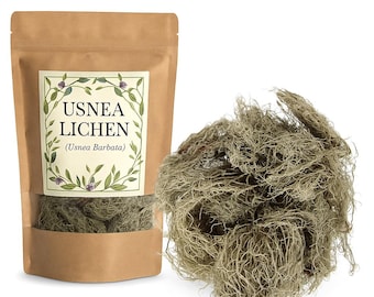 Usnea Lichen * Usnea barbata * Whole * Wild Crafted Old Man's Beard (Moss, Herbal)   Herbal