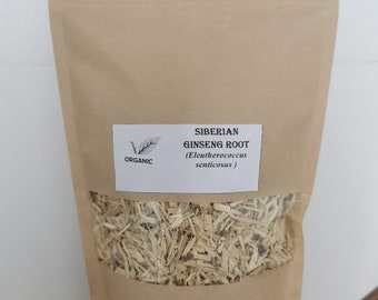 Organic Siberian Ginseng Root Tea/ Siberian Ginseng Root  / Ginseng Root / Eleuthero - Eleutherococcus Root/ Organic Herbs/ Herbal Tea /