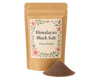 Himalayan Black Salt | Fine Grind Premium Grade | Herbal