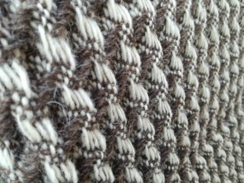 Wool Coverlet Organic Blanket throw Wool blanket -Queen King size bedding Sofa Throw Chevron blanket -Large Picnic Blanket