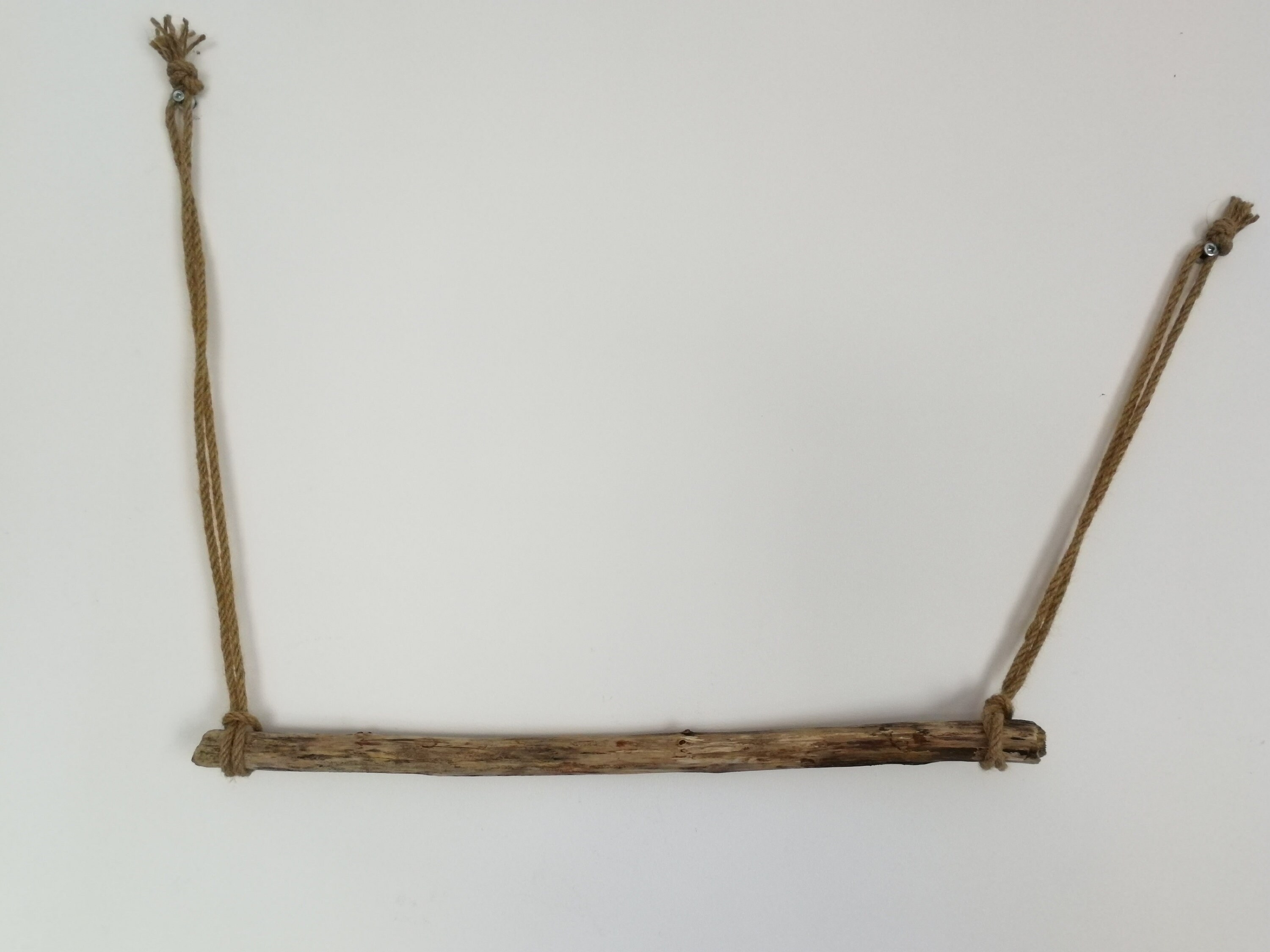 Strong Driftwood Stick 20" (52 cm) Driftwood Towel Rack , Macrame