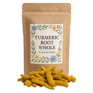 Kurkuma Wurzel | Ganze | Curcuma Longa Premium Grade | Pflanzlich