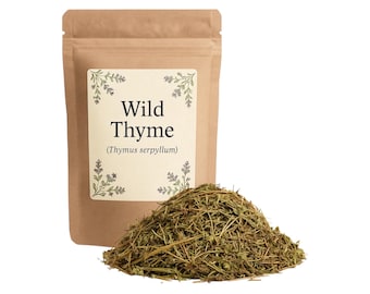 Thyme |  Wildcrafted Thyme Flowers & Leaf | Thymus serpyllum | Bulgarian Thyme | Wild crafted Thyme Premium Grade | Herbal