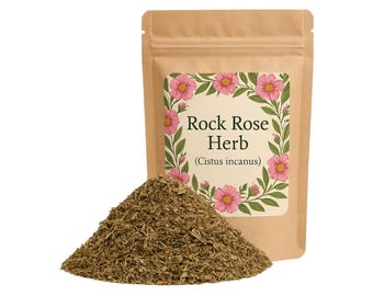 Rock Rose Tea | CISTUS INCANUS Tea | Citus  Incantus |  Rockrose Leaf | Rock Rose | Premium Grade | Herbal