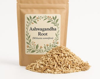 Ashwagandha Root Cuts o rPowder | Withania Somnifera Radix Premium Grade | Herbal